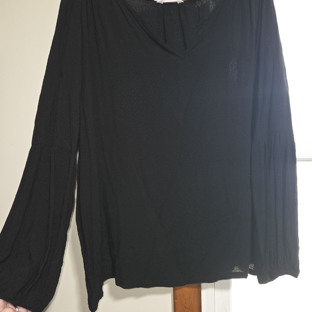 Time and Tru Black Women's Blouse